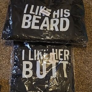 Couple's Matching Black T-Shirts